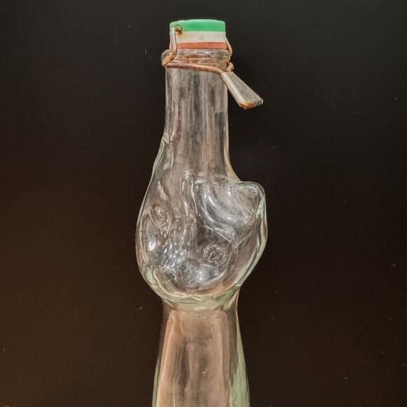 Vintage Tall Glass Cat Decanter, Made in Germany, Original Lid, Mid-C. Modern - Picture 8 of 8